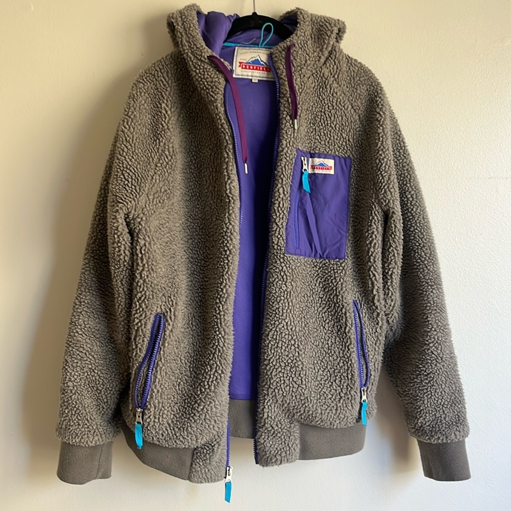 Pen field zip up fleece jacket